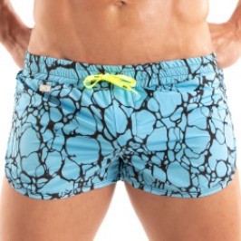 Shorts de baño de la marca TOF PARIS - Mini Shorts de Baño Estampados Tof Paris - Azul - Ref : TOF541BU