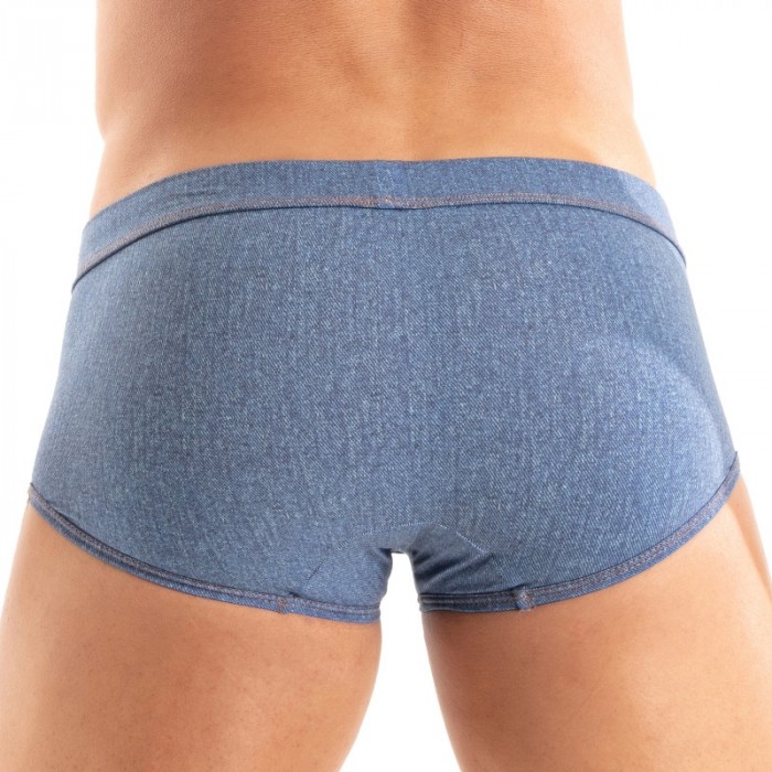 Boxer, shorty de bain de la marque TOF PARIS - Boxer de Bain Court Denim Tof Paris - Ref : TOF547BU