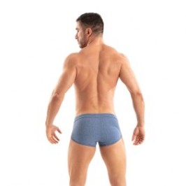 Boxer, shorty de bain de la marque TOF PARIS - Boxer de Bain Court Denim Tof Paris - Ref : TOF547BU