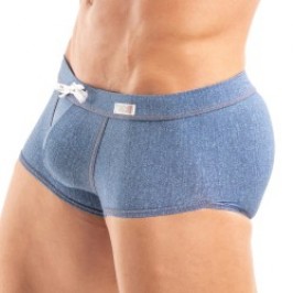 Boxer, shorty de bain de la marque TOF PARIS - Boxer de Bain Court Denim Tof Paris - Ref : TOF547BU