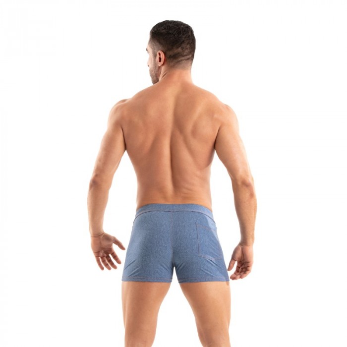 Pantaloncini da bagno del marchio TOF PARIS - Pantalocini da nuoto corti Denim Tof Paris - Ref : TOF546BU