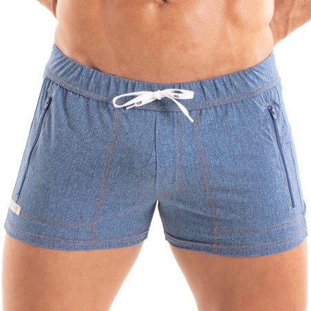 Pantaloncini da bagno con tasca con cerniera Denim Tof Paris