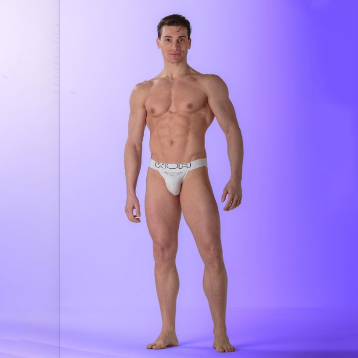 Suspensorios de la marca WOH - Jockstrap Sexy Fun WOH - Blanco - Ref : 463008 0003