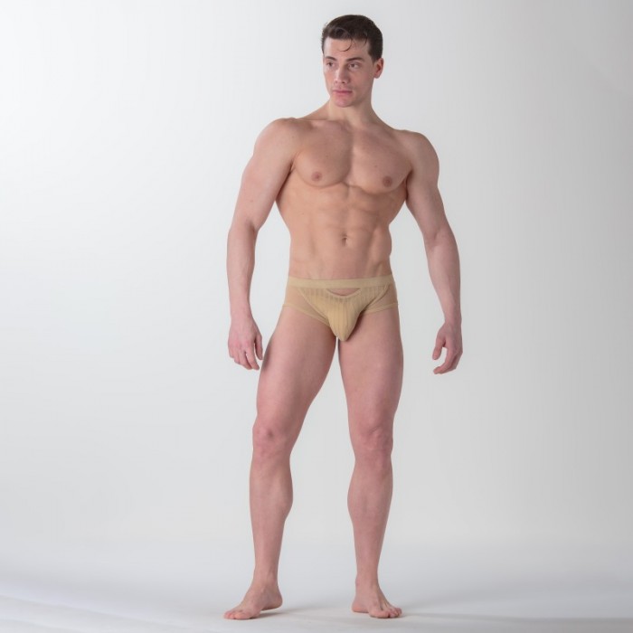 Slip de la marca WOH - Mini Calzoncillo Personal Allure WOH - Beige - Ref : 463017 00DT