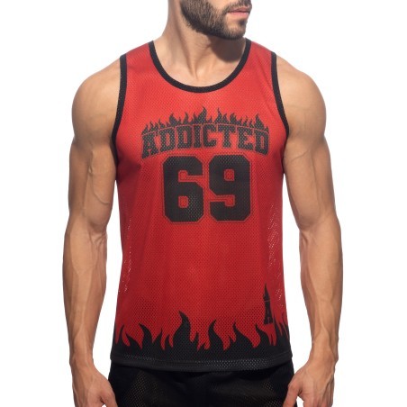 Débardeur 69 Addicted - Rouge