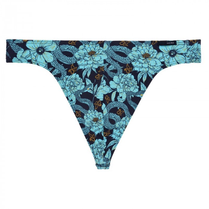 Tanga de la marca HOM - G-string Funky Styles Aube Fleurie - Ref : 403042 P0BI