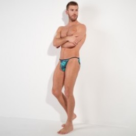 Slip, Tanga de la marque HOM - Tanga Funky Styles Aube Fleurie - Ref : 403043 P0BI