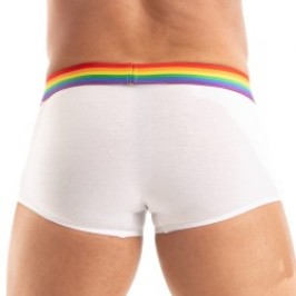 Shorts Boxer, Shorty de la marca TOF PARIS - Bóxer Corto Tof Paris Rainbow - Blanco - Ref : TOF531B
