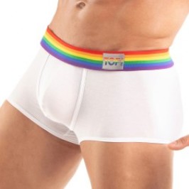 Boxershorts, Shorty der Marke TOF PARIS - Kurze Boxershorts Tof Paris Rainbow - Weiß - Ref : TOF531B