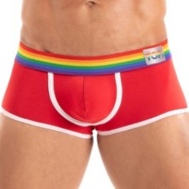 Boxer shorts, Shorty of the brand TOF PARIS - Trunk Tof Paris Rainbow - Red - Ref : TOF531R