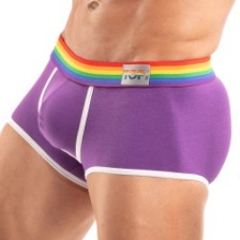 Boxershorts, Shorty der Marke TOF PARIS - Kurze Boxershorts Tof Paris Rainbow - Violett - Ref : TOF531V