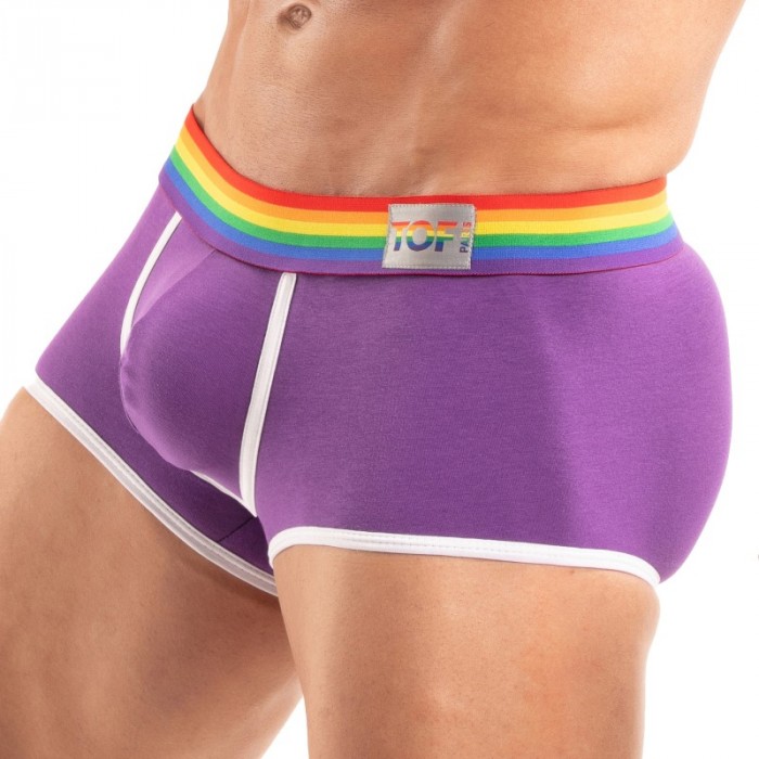 Shorts Boxer, Shorty de la marca TOF PARIS - Bóxer Corto Tof Paris Rainbow - Violeta - Ref : TOF531V