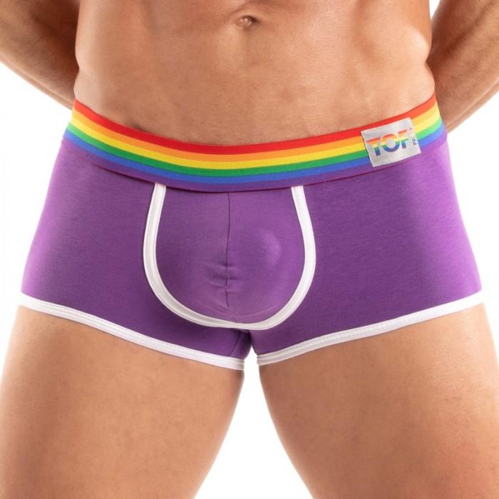 Shorts Boxer, Shorty de la marca TOF PARIS - Bóxer Corto Tof Paris Rainbow - Violeta - Ref : TOF531V Shorts Boxer, Shorty de la marca TOF PARIS - Bóxer Corto Tof Paris Rainbow - Violeta - Ref : TOF531V