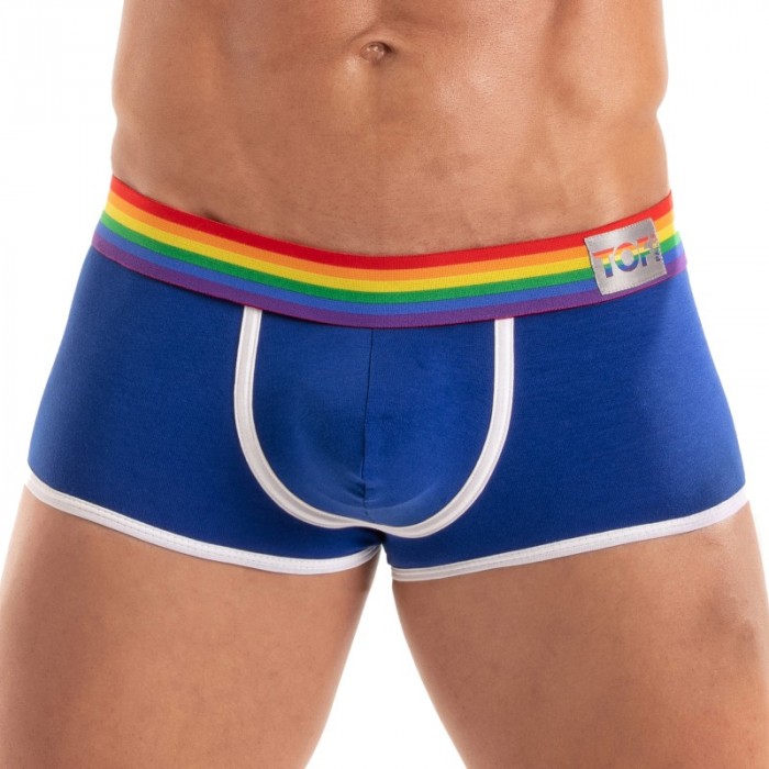 Boxershorts, Shorty der Marke TOF PARIS - Kurze Boxershorts Tof Paris Rainbow - Königsblau - Ref : TOF531BUR Boxershorts, Shorty der Marke TOF PARIS - Kurze Boxershorts Tof Paris Rainbow - Königsblau - Ref : TOF531BUR
