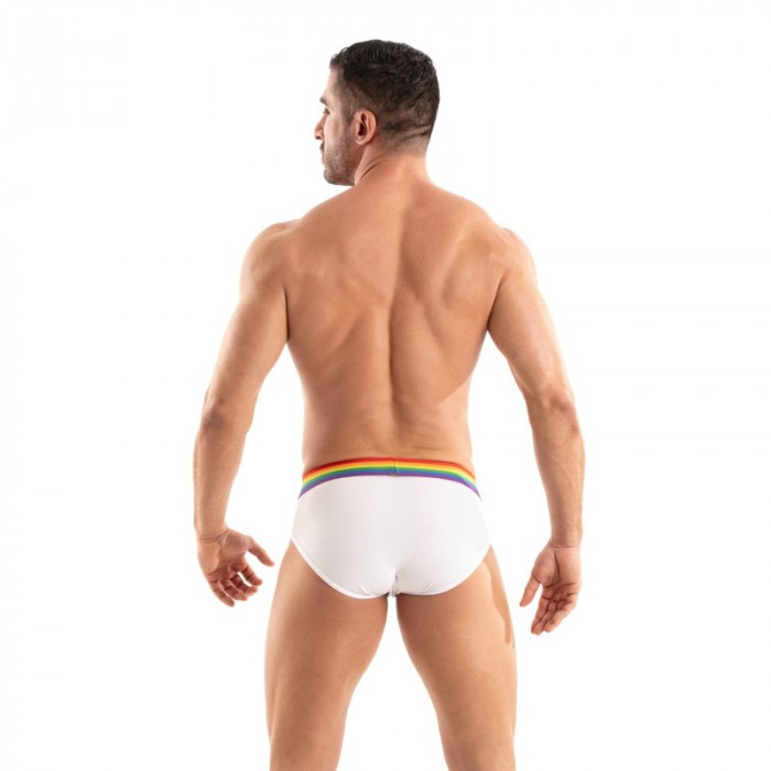 Slip der Marke TOF PARIS - Slip Tof Paris Rainbow - Weiß - Ref : TOF532B