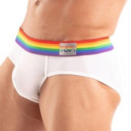 Brief of the brand TOF PARIS - Briefs Tof Paris Rainbow - White - Ref : TOF532B