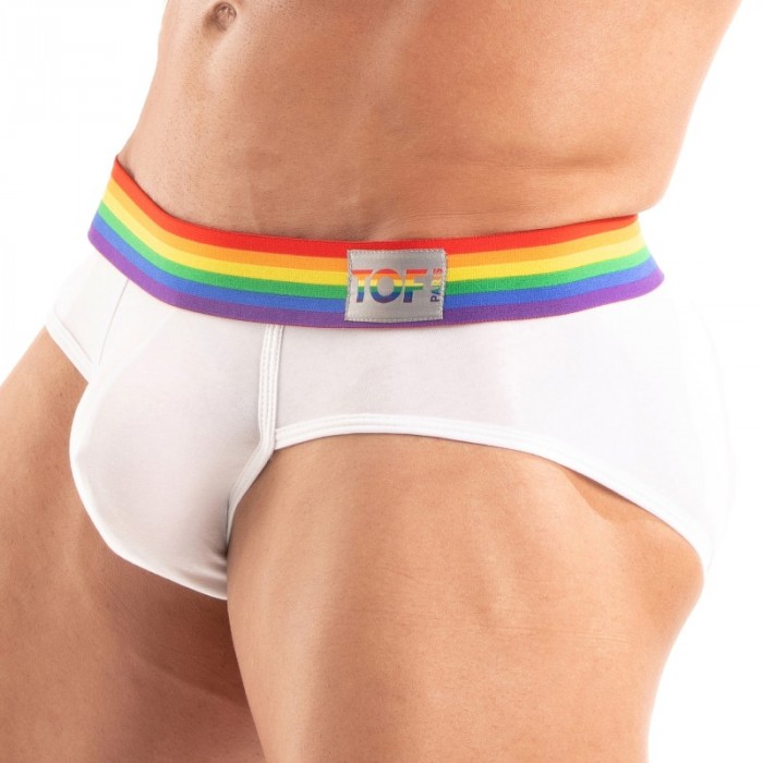 Brief of the brand TOF PARIS - Briefs Tof Paris Rainbow - White - Ref : TOF532B
