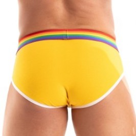Slip del marchio TOF PARIS - Slip Tof Paris Rainbow - Giallo - Ref : TOF532J