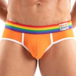 Brief of the brand TOF PARIS - Briefs Tof Paris Rainbow - Orange - Ref : TOF532O