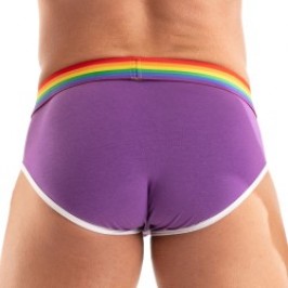 Brief of the brand TOF PARIS - Briefs Tof Paris Rainbow - Purple - Ref : TOF532V
