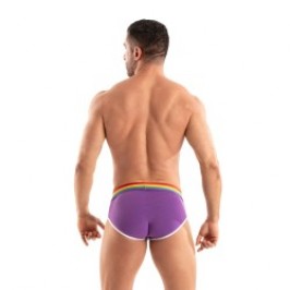Slip de la marca TOF PARIS - Calzoncillos Tof Paris Rainbow - Violeta - Ref : TOF532V
