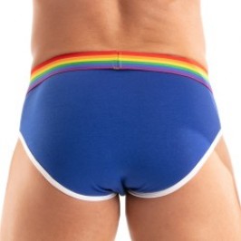 Slip de la marca TOF PARIS - Calzoncillos Tof Paris Rainbow - Azul Real - Ref : TOF532BUR