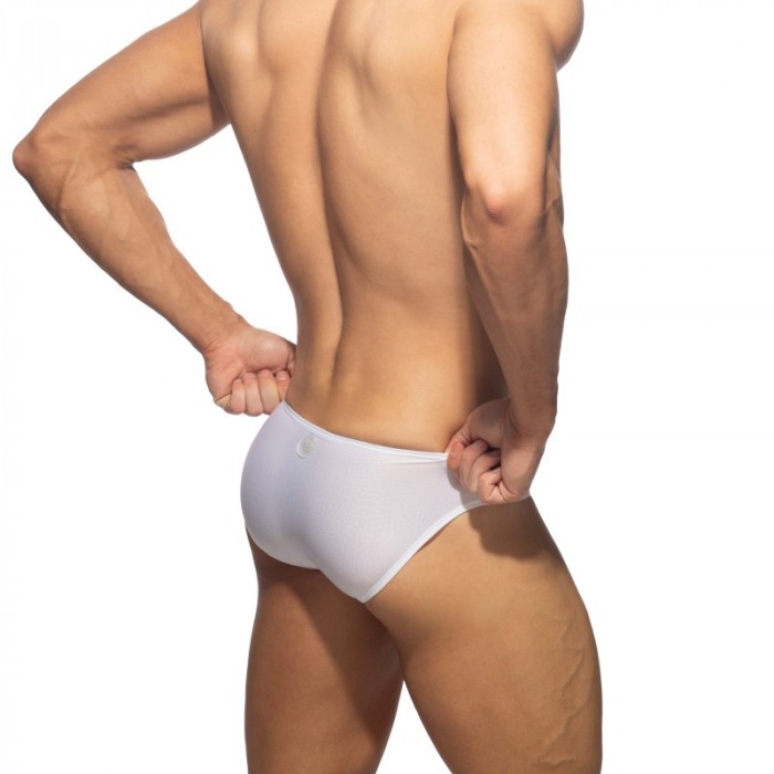 Brief of the brand ADDICTED - Bikini Reptile Edition Limitée - Blanc - Ref : ADP09 C01