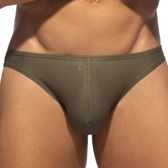 Slip del marchio ADDICTED - copy of Bikini Reptile Edition Limitée - Blanc - Ref : ADP09 C12