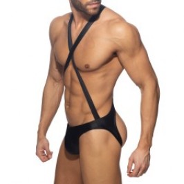Body der Marke ADDICTED - copy of Bodysuit Cris Cross Reptile - Blanc - Ref : ADP10 C10