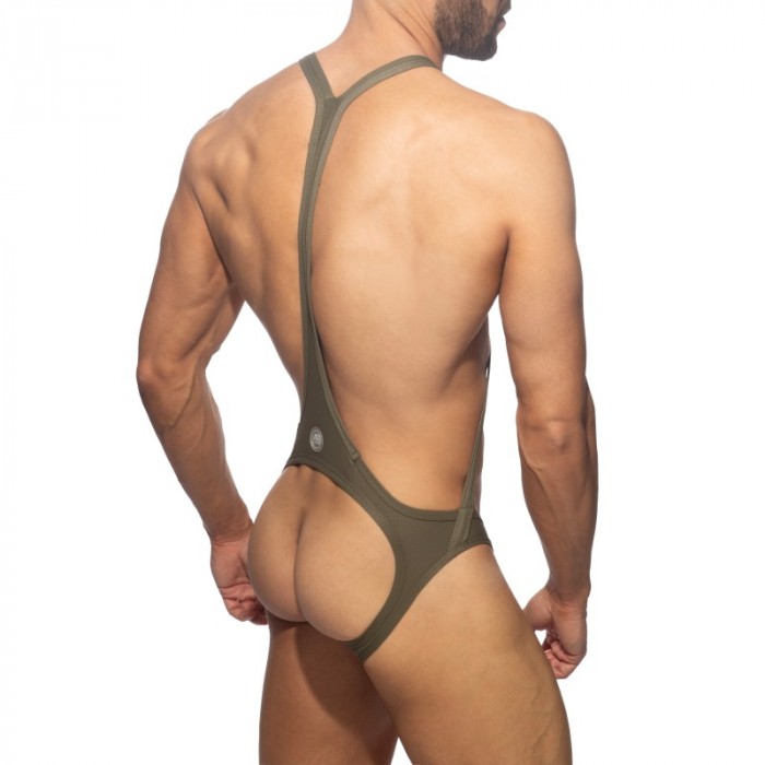 Body del marchio ADDICTED - copy of Bodysuit Cris Cross Reptile - Blanc - Ref : ADP10 C12