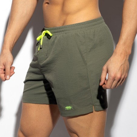 Short de Plage Pique Plain - Kaki