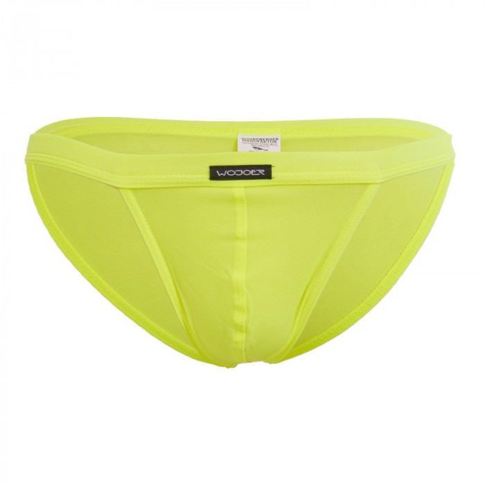 Slip, Tanga de la marque WOJOER - G-slip beach & underwear - néon jaune - Ref : 0320 B007 OD 18