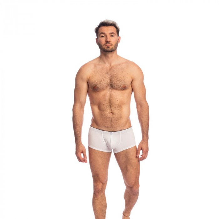 Boxer, shorty de la marque L HOMME INVISIBLE - Soft Touch Classic - Mini Boxer Push-Up L Homme Invisible Blanc - Ref : UW09 PER 