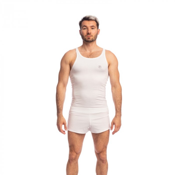 Tirantes de la marca L HOMME INVISIBLE - Soft Touch Classic - Débardeur L Homme Invisible Blanc - Ref : MY63 PER 002