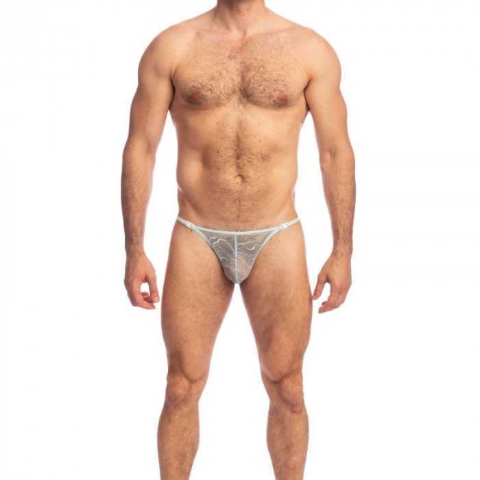 Thong of the brand L HOMME INVISIBLE - Aqua - String Striptease L Homme Invisible - Ref : UW08 AQU 203