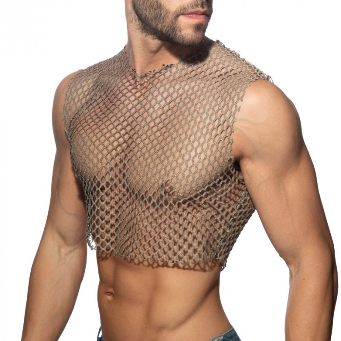 Canotta del marchio ADDICTED - Crop Top Flamboyant - Noir - Ref : ADP12 C10