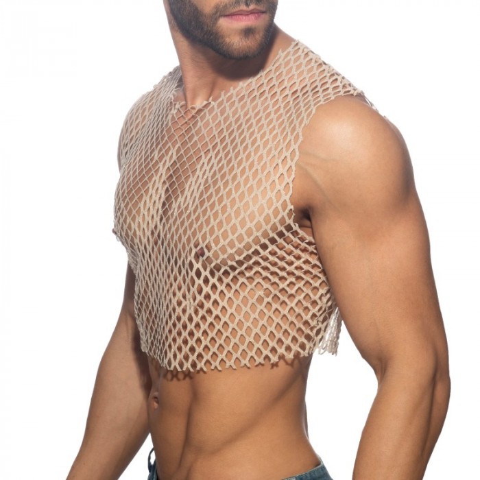 Débardeur de la marque ADDICTED - Crop Top Flamboyant - Beige - Ref : ADP12 C28