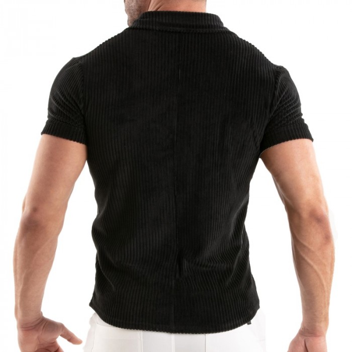 Chemise de la marque TOF PARIS - Chemise Tricotée En Velours Côtelé Tof Paris - Noir - Ref : TOF512N