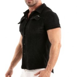 Chemise de la marque TOF PARIS - Chemise Tricotée En Velours Côtelé Tof Paris - Noir - Ref : TOF512N