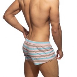 Calzoncillos Boxer, baño Shorty de la marca ADDICTED - Short de Bain Cake Stripes - Ref : ADS352 C05