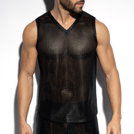 V-Neck Tank Top Wysiwyg - Black