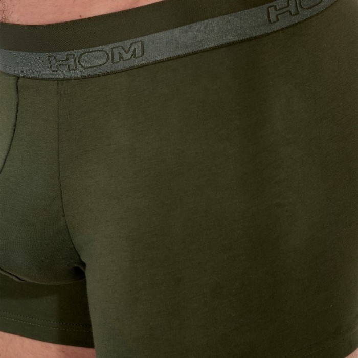 Boxer, shorty de la marque HOM - Boxer HOM CLASSIC kaki - Ref : 400203 00DK