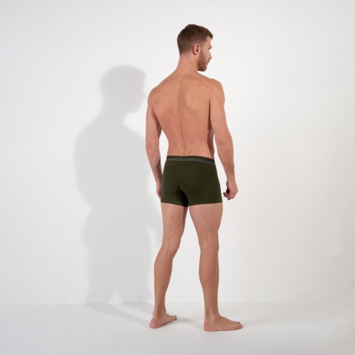 Boxer, shorty de la marque HOM - Boxer HOM CLASSIC kaki - Ref : 400203 00DK