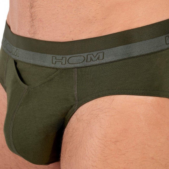 Slip, Tanga de la marque HOM - Slip HOM HO1 kaki - Ref : 359521 00DK