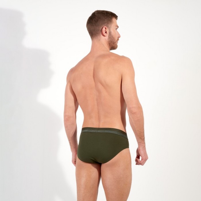 Slip, Tanga de la marque HOM - Slip HOM HO1 kaki - Ref : 359521 00DK
