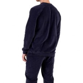 Pajamas of the brand HOM - Tenue D intérieur HOM Ronnie bleu marine foncé - Ref : 402823 00RA