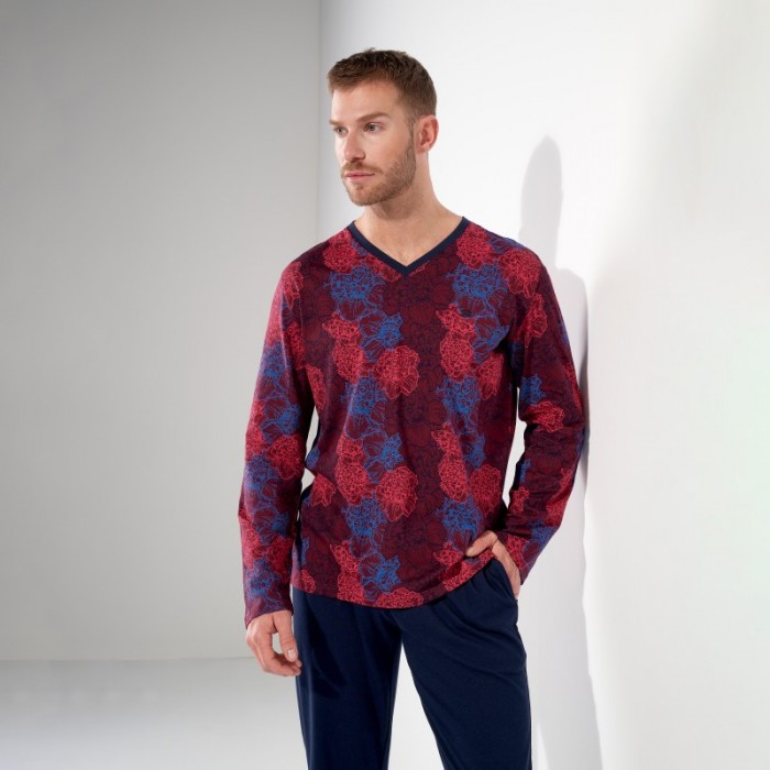 Pyjama de la marque HOM - Pyjama HOM Bouquet - Ref : 403062 P0ZQ