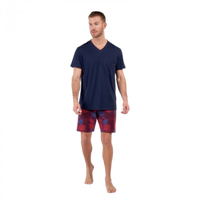 Pyjacourt de la marque HOM - Pyjama Court HOM Bouquet - Ref : 403061 P0ZQ
