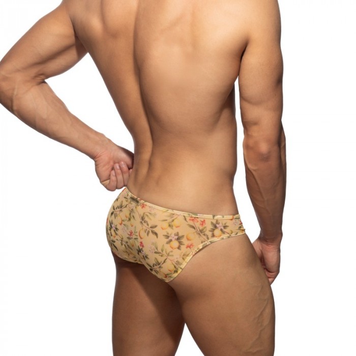 Slip der Marke ADDICTED - Bikini Lemon Garden - Jaune - Ref : AD1371 C03