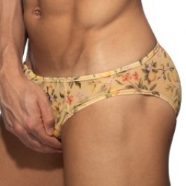 Brief of the brand ADDICTED - Bikini Lemon Garden - Jaune - Ref : AD1371 C03